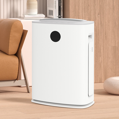 Tanque de água 5.5L Desumidificador rotativo interno branco com purificador de ar pré-filtro